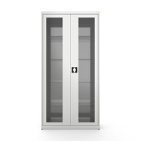 Szafa medyczna 2-drzwiowa szklane drzwi